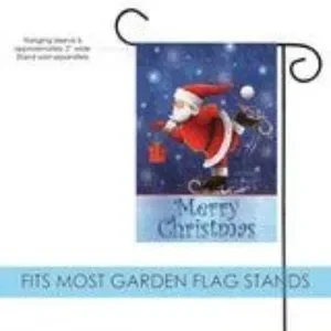 Jetmax | Holiday | Toland Flag Garden Flag Skating Santa Merry ...